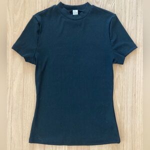 Verdusa Women's Basic Mock Neck Tee Top Black